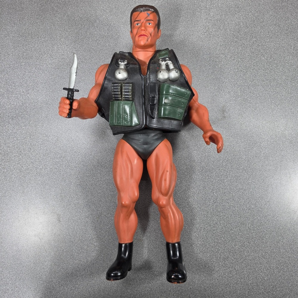 Matchbox Commando John Matrix Action large Figure 1986 Arnold schwarzenegger Toy